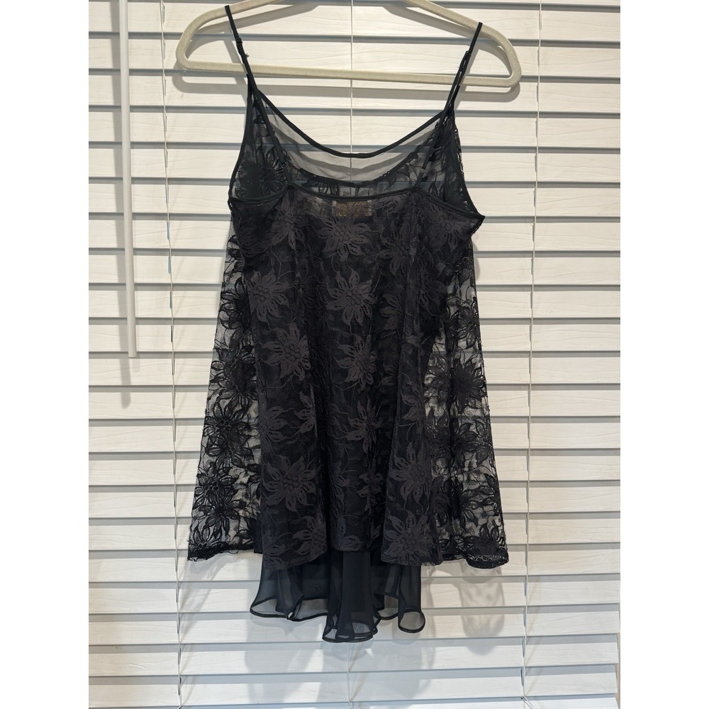 Vintage Victoria's Secret Gold Label Sheer Black Lace Teddy Small Dark Romantic - Picture 8 of 9